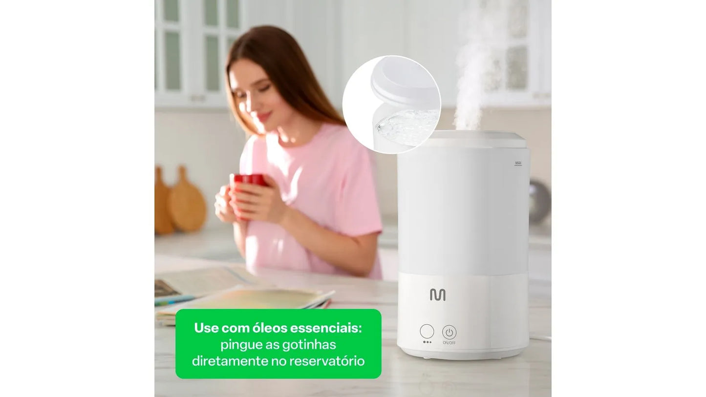 Umidificador e Aromatizador de Ar Multilaser Pure Air 3L