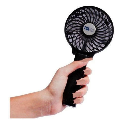 Ventilador portátil Luatek LS-907 Recarregável cor preto