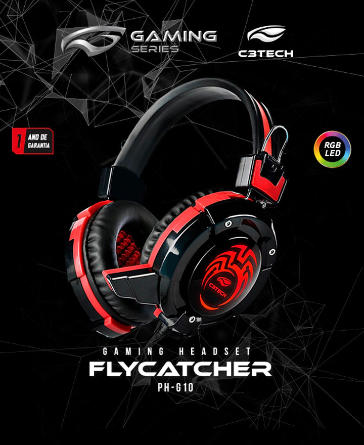 Fone Com Microfone Game Flycatcher PH-G10BK C3Tech