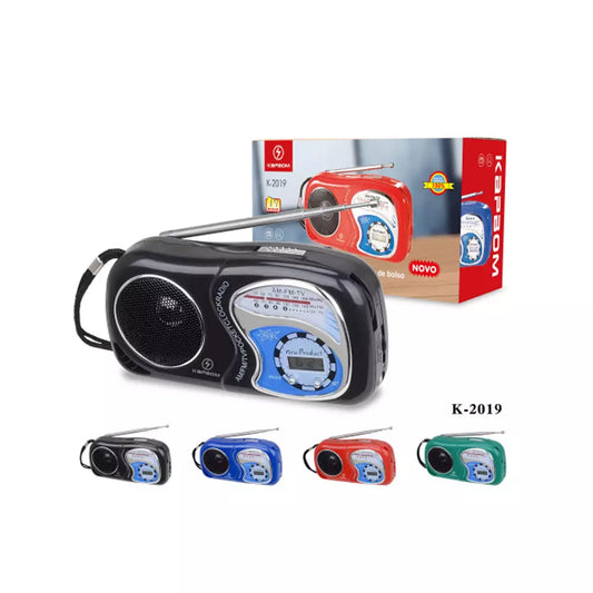 RADIO A PILHA AM/FM KAPBOM K2019