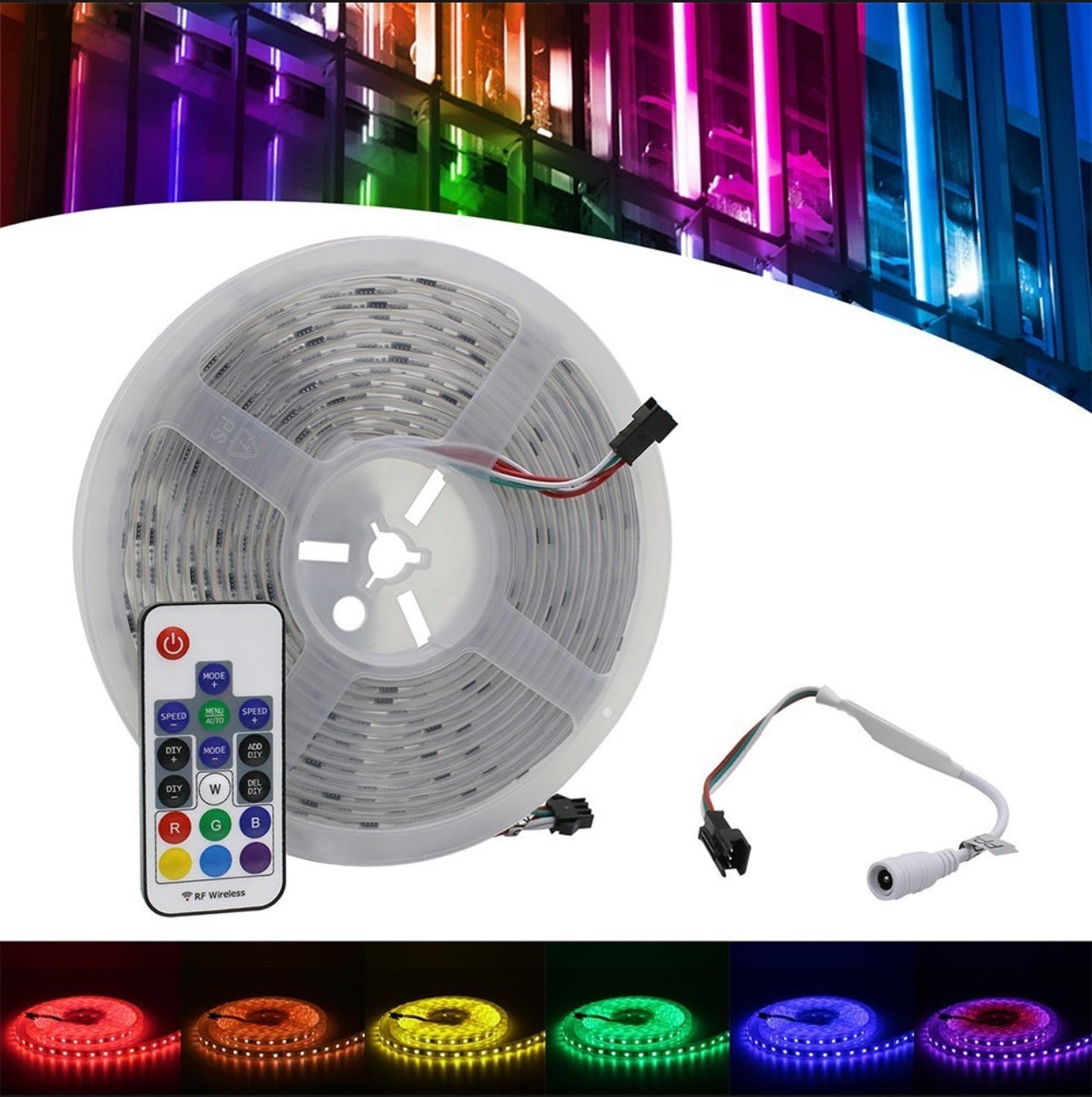 Fita de Led Digital Rgb Endereçavel 2811 Ip67 300 Led 5 Metros
