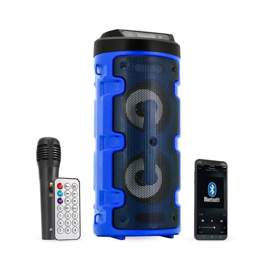 Caixa De Som Grasep Amplificada, Led, Microfone, Bluetooth - DS14