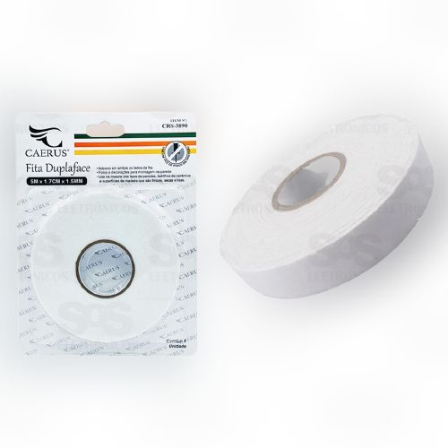 Fita duplaface Caerus 5M 1.7Cm x 1.5mm CRS - 3890
