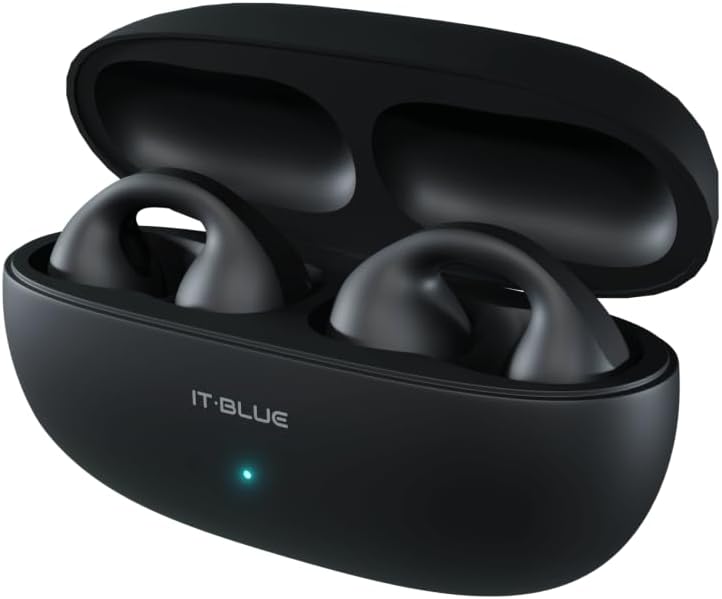 Fone De Ouvido Bluetooth IT BLUE Tipo Brinco Earcuffs 5.3 Novo