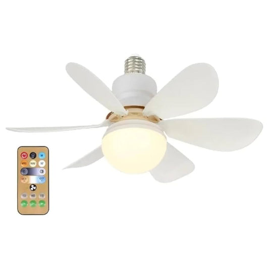 Ventilador de Teto Silencioso 3 Velocidades com Lâmpada C/ CONTROLE KAPBOM KA 4885