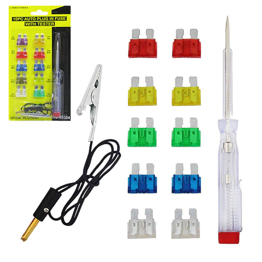 Chave De Teste Com Kit Fusíveis De Carro TRY-9555