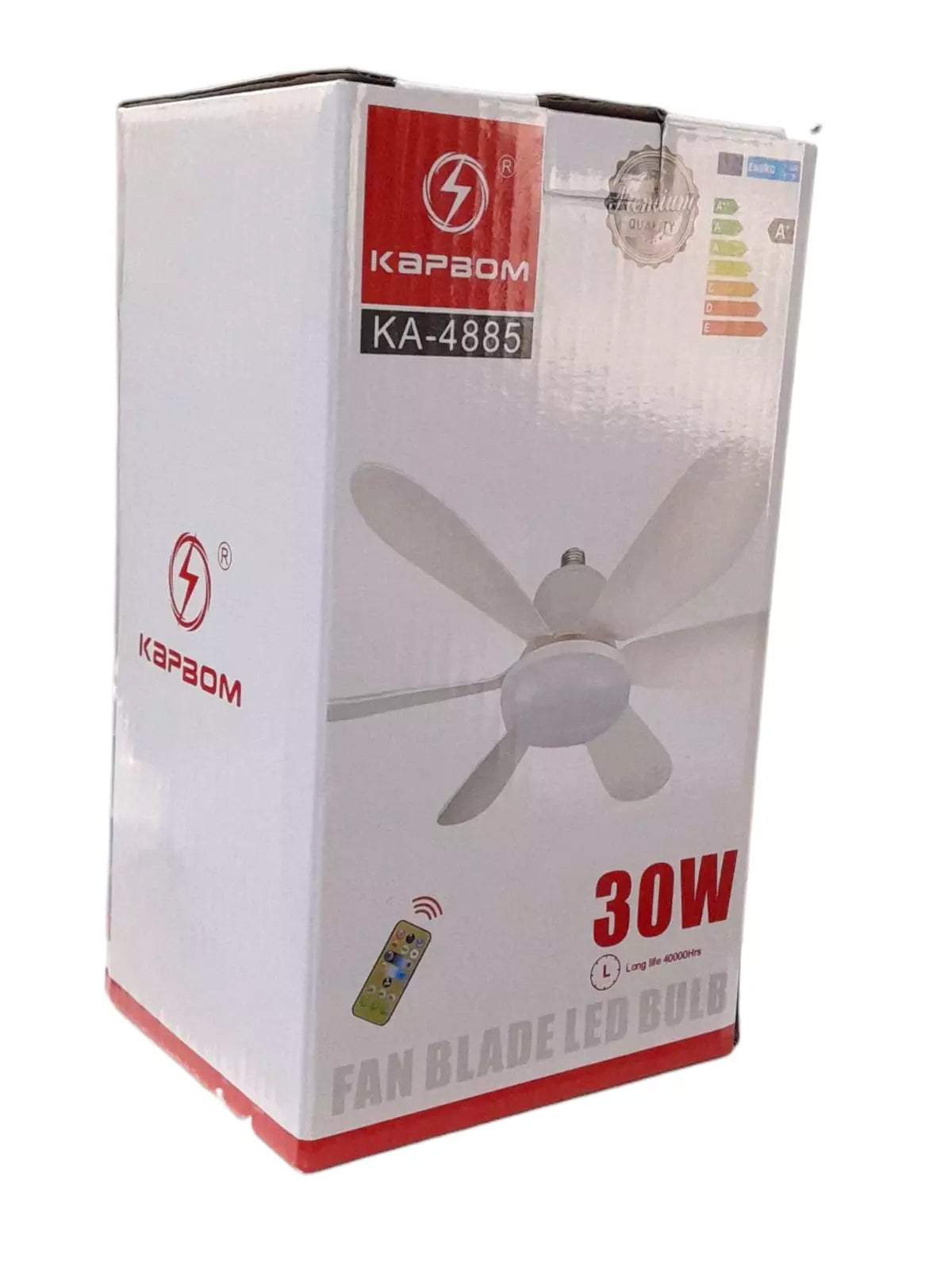 Ventilador de Teto Silencioso 3 Velocidades com Lâmpada C/ CONTROLE KAPBOM KA 4885