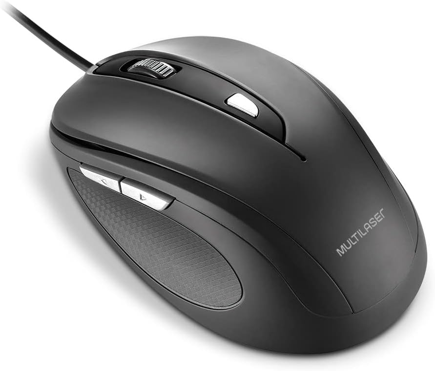 Mouse Multi Comfort MO241 6 Botões 1600 DPI USB 2.0 - Preto
