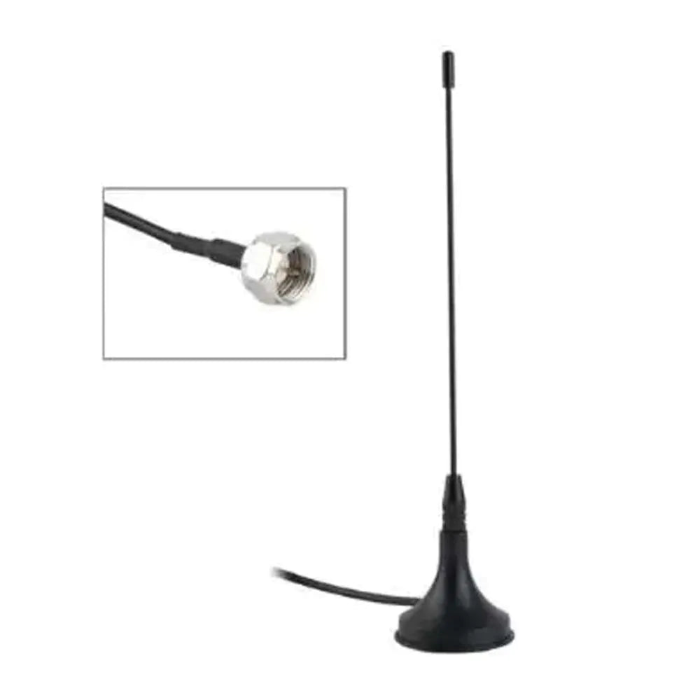 Mini Antena Interna para TV Digital HDTV UHF VHF Cabo Coaxial 1,5 Metro
