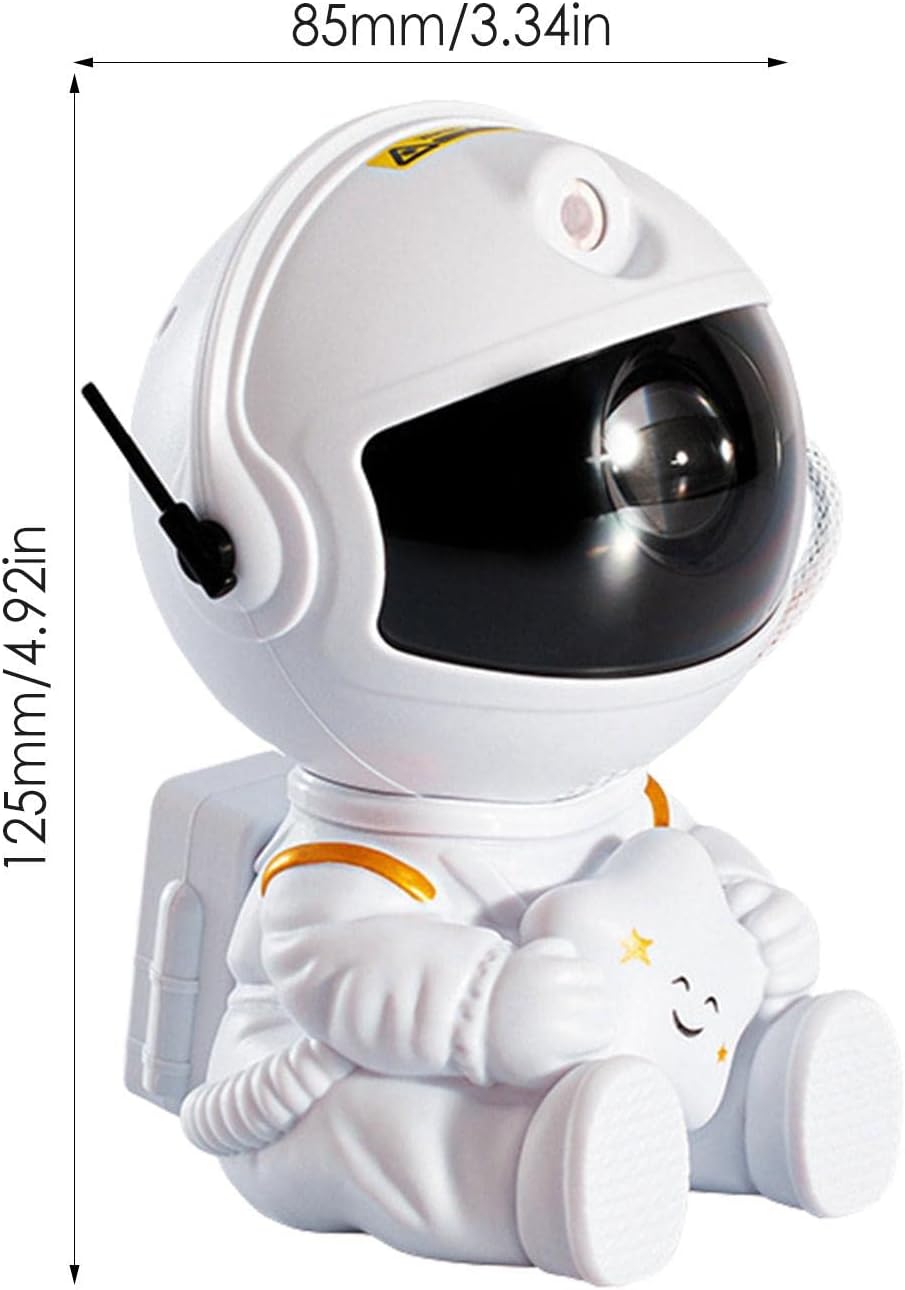Luminaria Projetotor De Luz Astronauta Galaxy Ligth Estrelas Branco 110v/220v