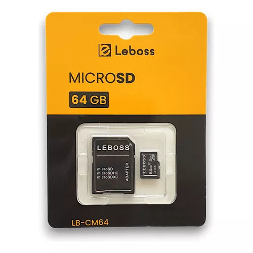CARTÃO DE MEMÓRIA LEBOSS MICRO SD 64GB LEBOSS LBCM64