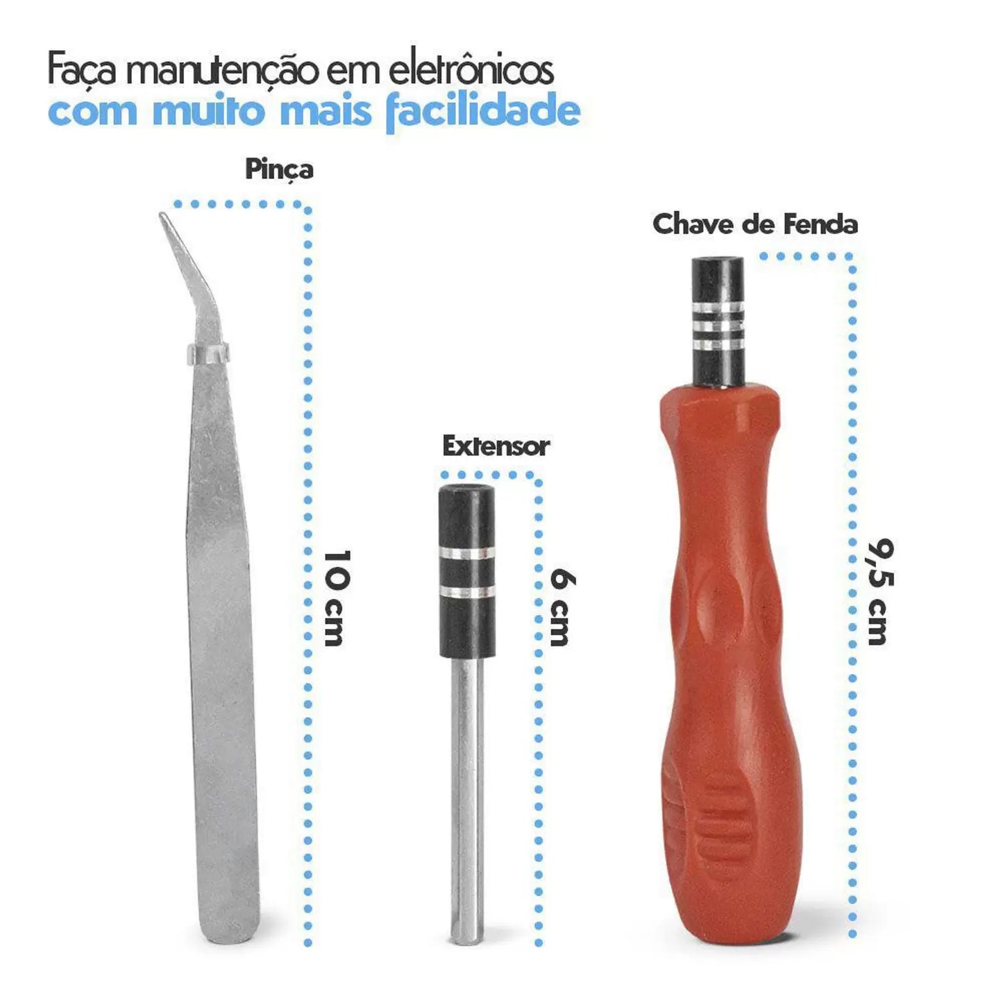 Kit Jogo De Chaves Precisão 32 Em 1 Niqueladas Multiuso Imã