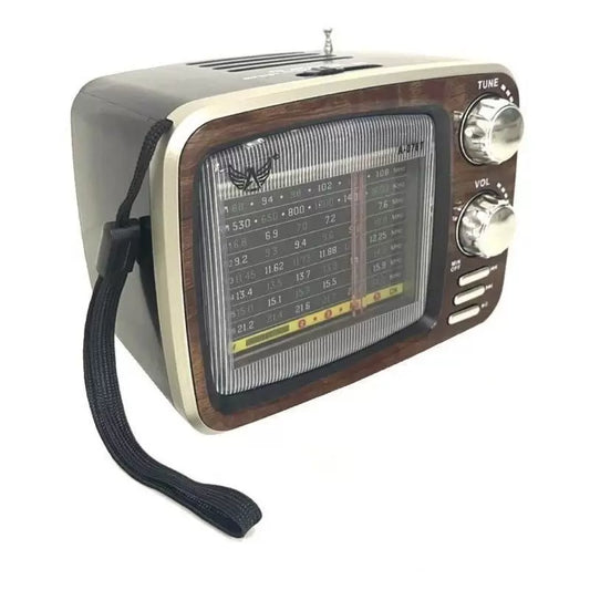 Rádio Portátil Retro Bluetooth 5W AM/FM KA-8078