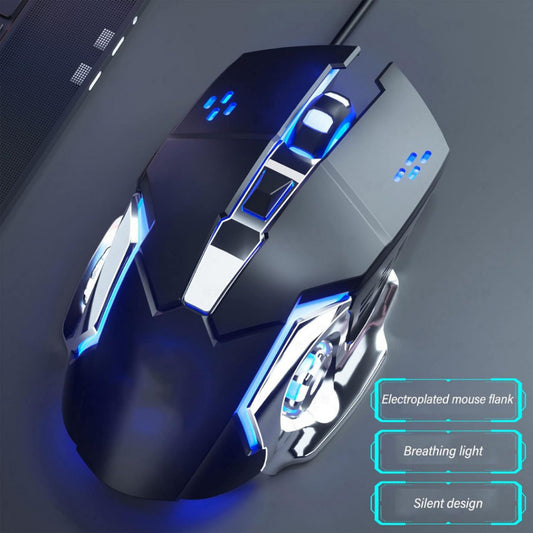 Mouse Gamer 6D ÓPTICO USB 2.0 4800 DPI LED 6 Botões Knup KP-MU005