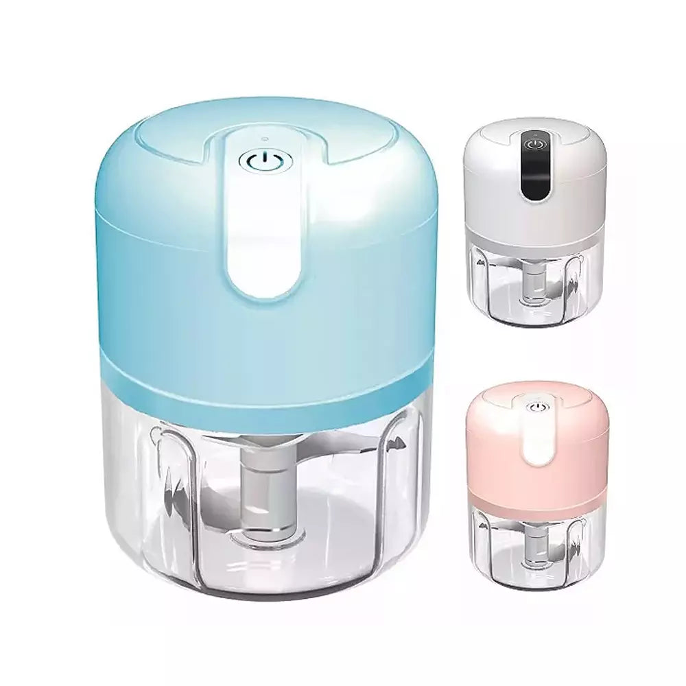 Mini Processador Alimentos Eletrico 250 Ml 3 Laminas Sem Fio