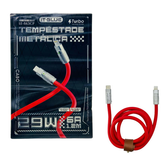 CABO IPHONE TIPO C TEMPESTADE 29W 6A LE 863 CP