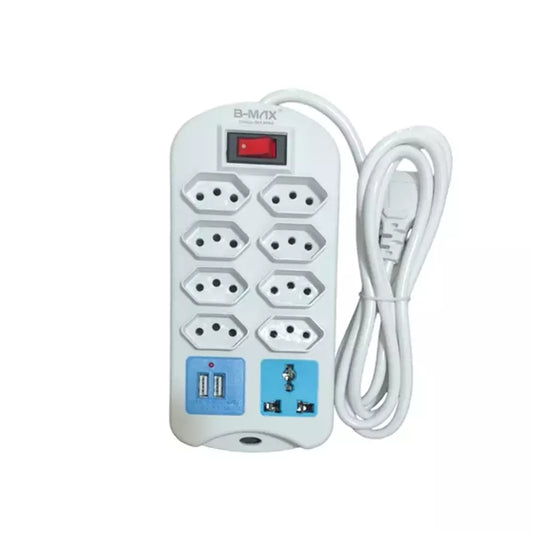 FILTRO DE LINHA 8 TOMADAS + USB BMAX BM8688 2M