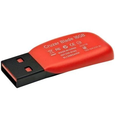 Pen Drive 16GB SanDisk Cruzer Blade, USB 2.0, Preto - SDCZ50-016G-B35
