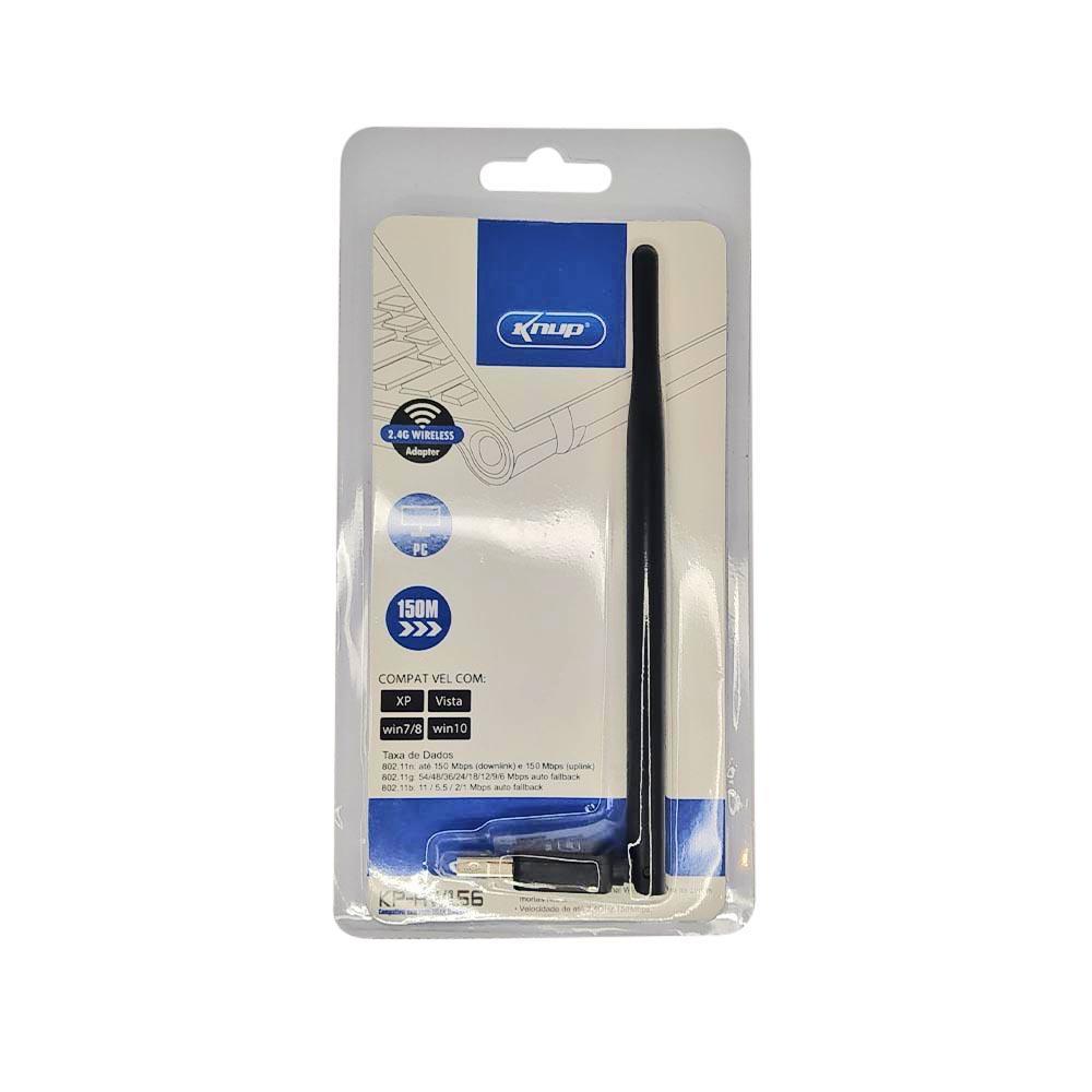 Adaptador Wifi Usb Wireless Receptor Notebook Pc Antena