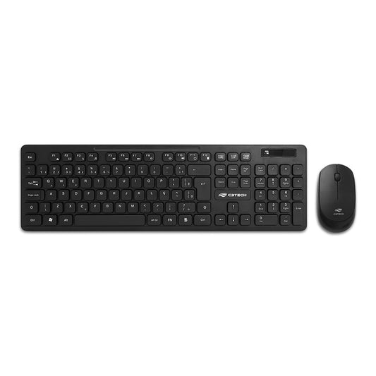 Kit Teclado + Mouse Sem Fio K-W20BK C3Tech