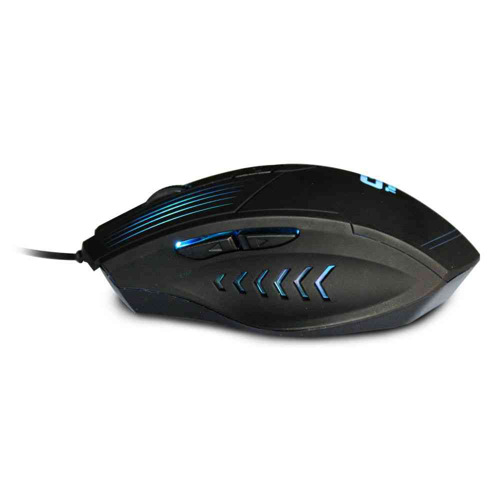 Mouse C3 Tech Gamer Mg-10BK 2400DPI 6B USB Led - Preto