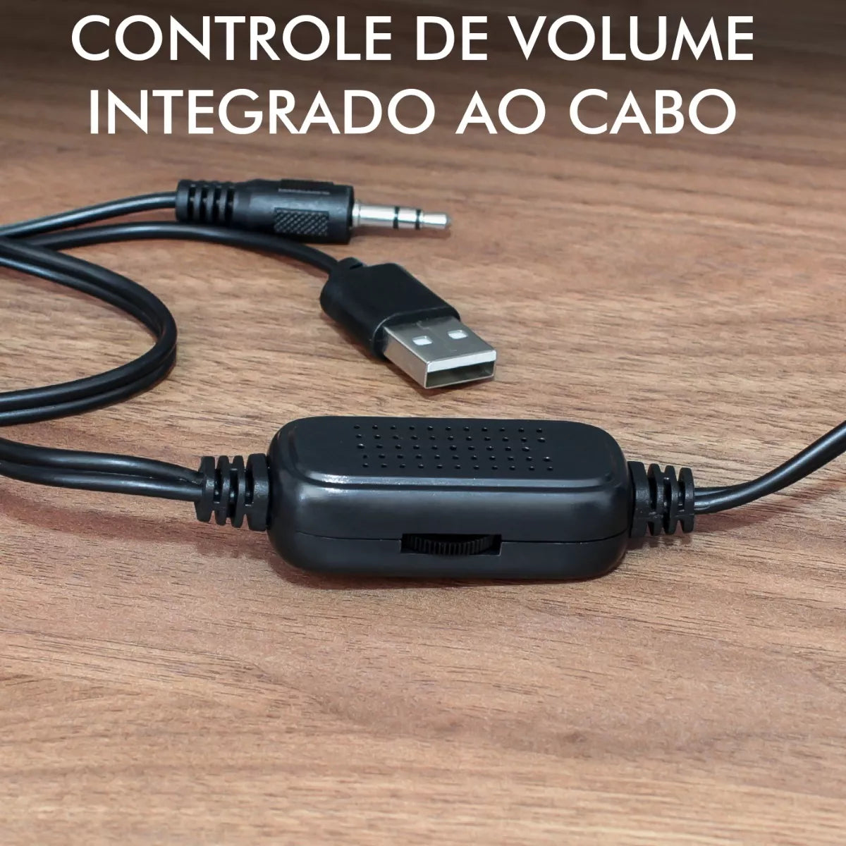 Caixa de Som para PC Multimidia 2.0 6W com LED RO 826