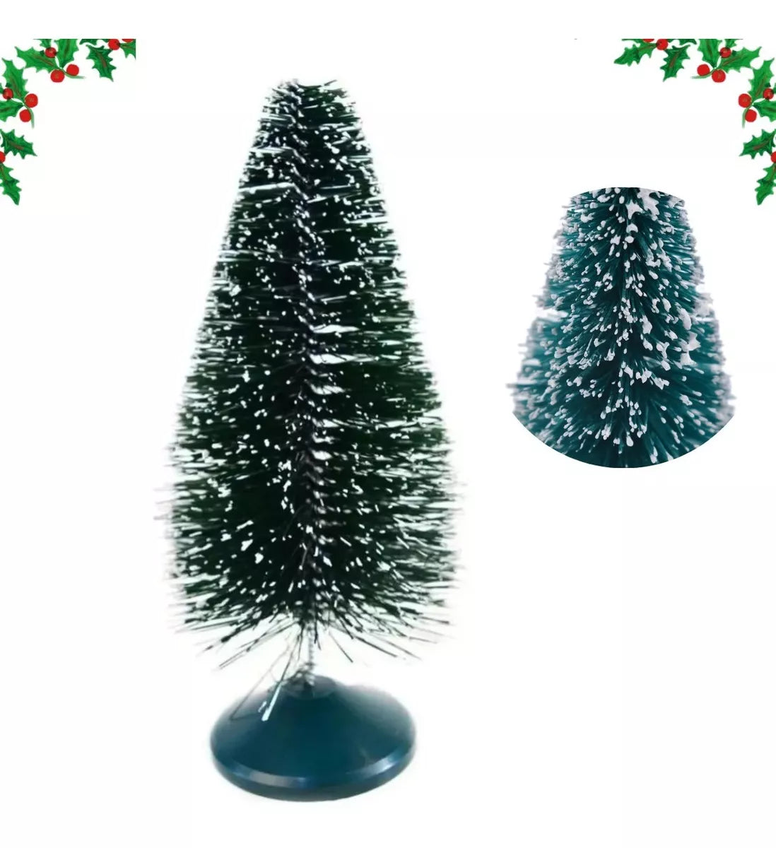 Mini Árvore De Mesa Nevada 27cm Decoração Natal