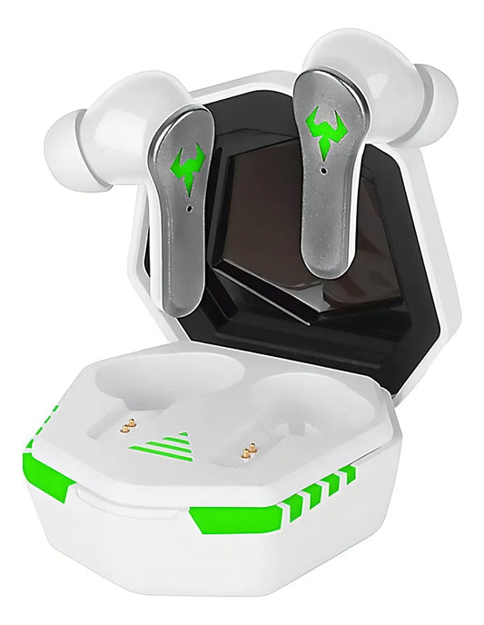 Fone De Ouvido Gamer In-ear Bluetooth 5.0 Com Microfone Gaming Tws Earbuds Altomex A 607 Branco