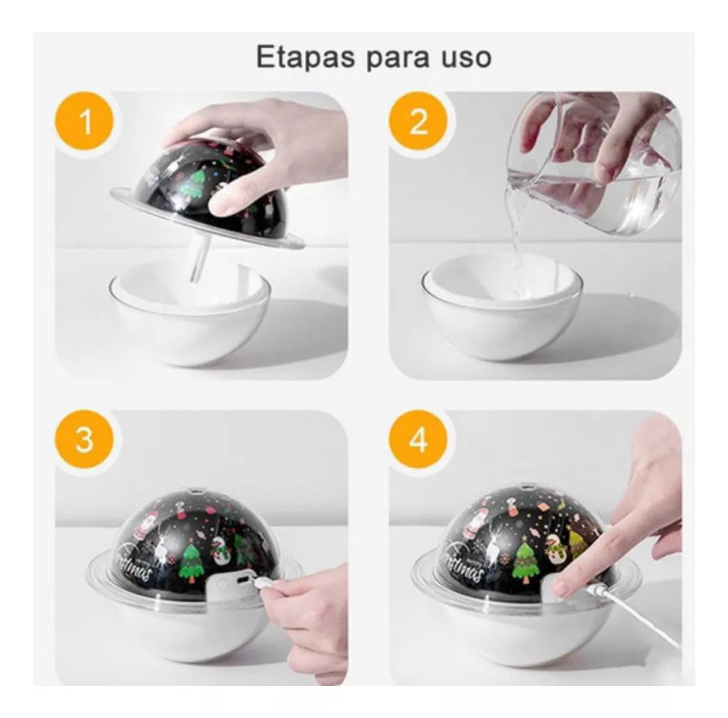Luminária Umidificador De Ar Lua Estrela Saturno Planeta 3d