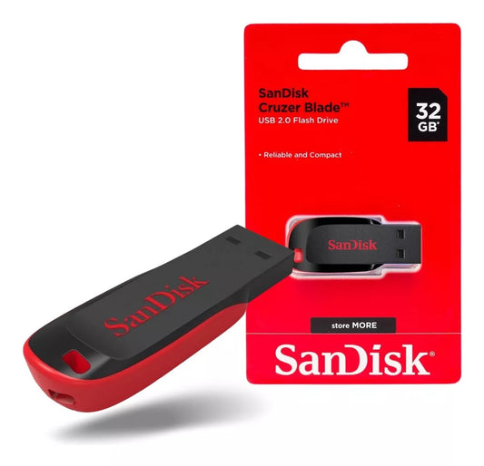 Pen Drive 32gb Sandisk Cruzer Blade 2.0 Original