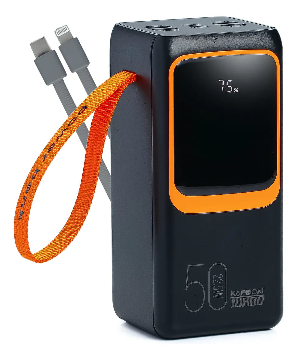 CARREGADOR PORTATIL POWER BANK 50.000MAH 22.5W KAPBOM KA9890