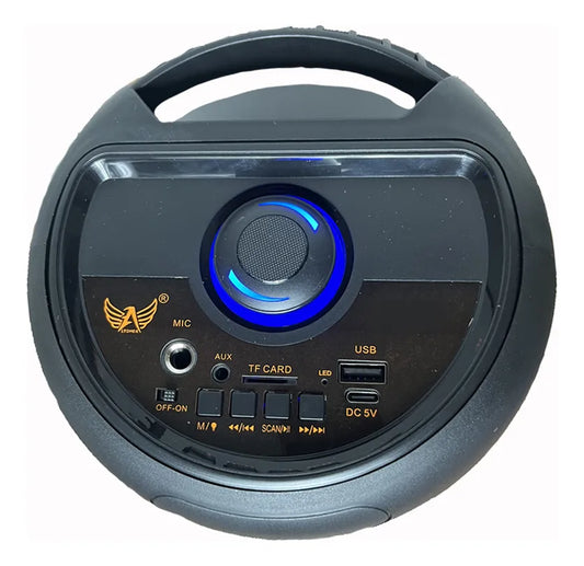Caixa De Som Bluetooth Rádio Fm Com Led 3 Auto Falantes 120w AL 3979