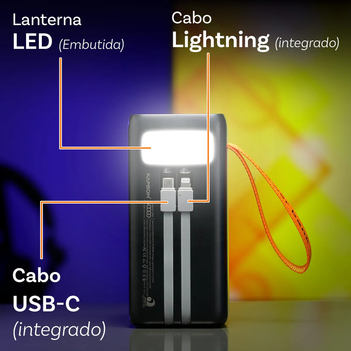 CARREGADOR PORTATIL POWER BANK 50.000MAH 22.5W KAPBOM KA9890