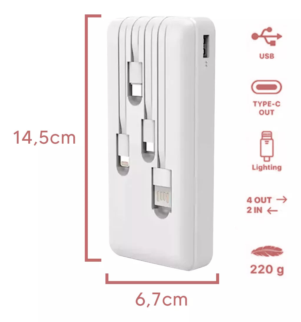 Power Bank It Blue 20.000 Mah Carregador Portátil 0537