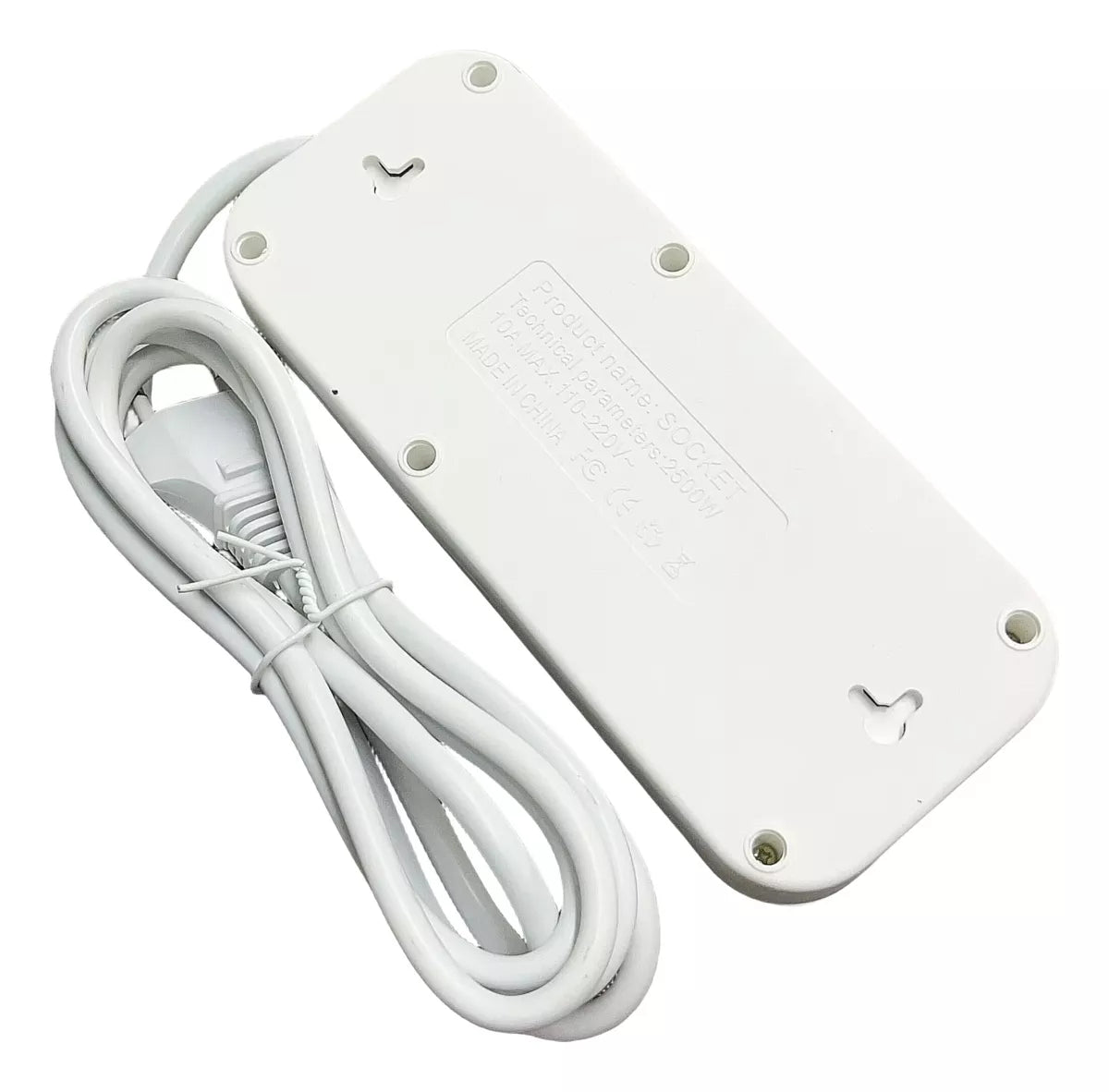 Extensão 4 Tomadas E 4 Usb Led Bivolt Power 110v/220v