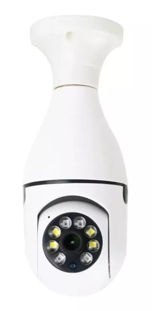 Câmera Lâmpada Wi-fi Smart Y8177 Com Alarme E sensor Presença