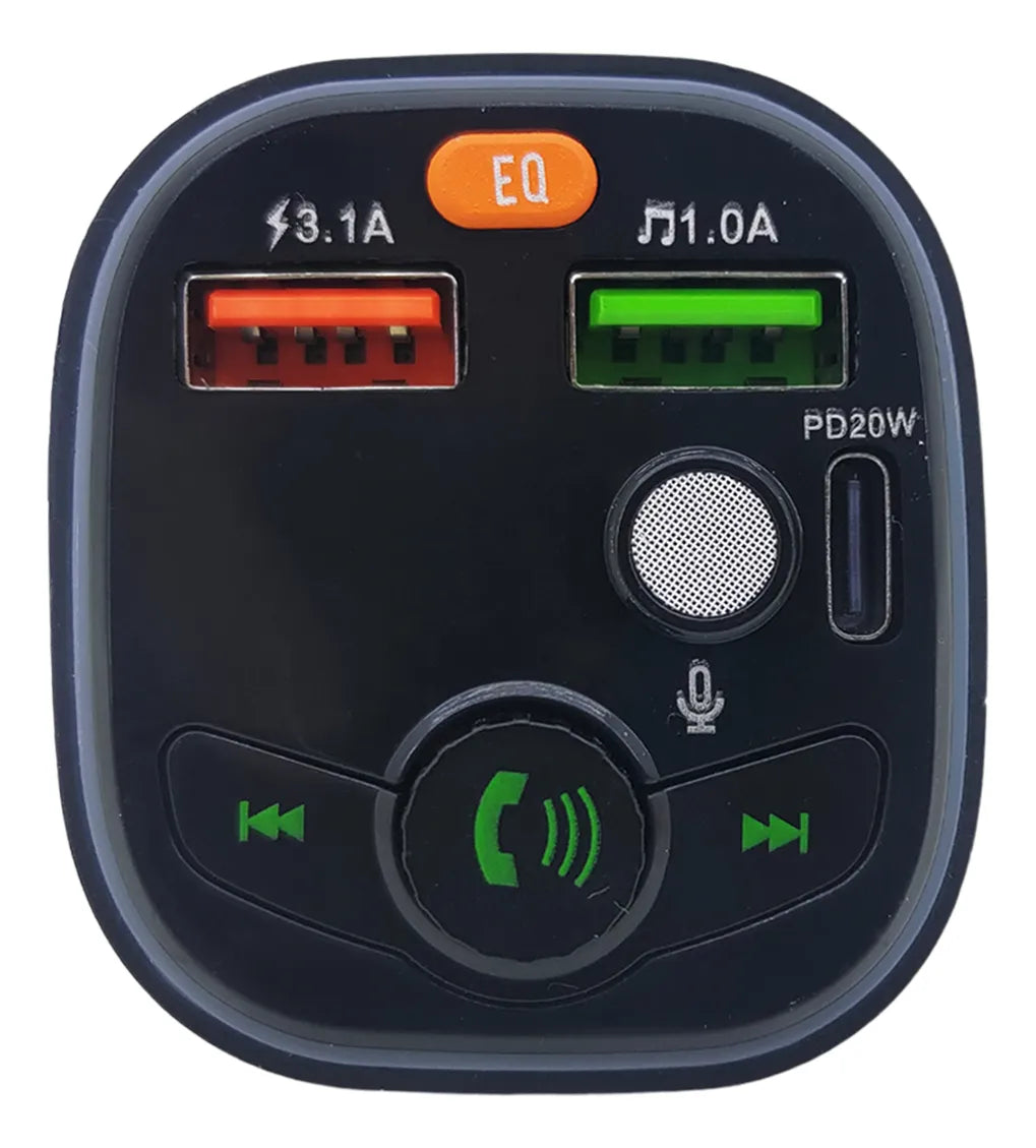 Transmissor FM Bluetooth Com USB+PD Microfone e Painel Altomex AL-2105D