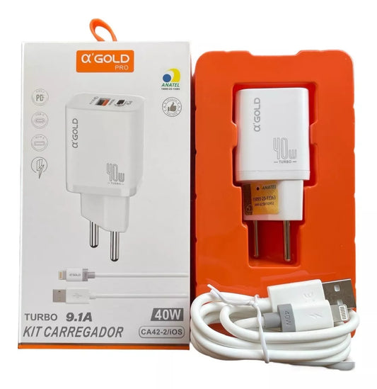 Carregador Turbo 40w Para iPhone ca42-2