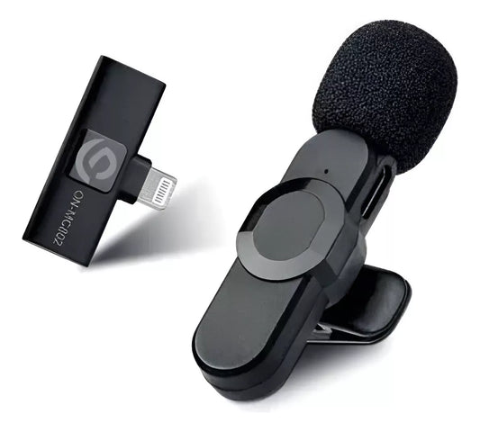 Microfone de Lapela sem Fio Conexão Lightning para Iphone K9 IP