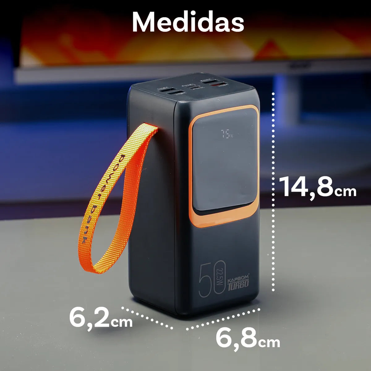 CARREGADOR PORTATIL POWER BANK 50.000MAH 22.5W KAPBOM KA9890