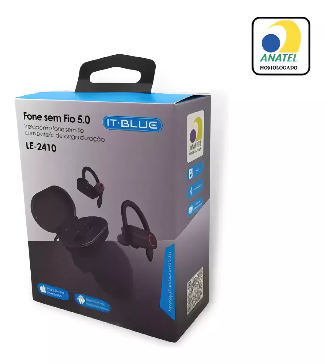 Fone De Ouvido Bluetooth Para Corrida Esportes Bike Moto ITBLUE LE 2410