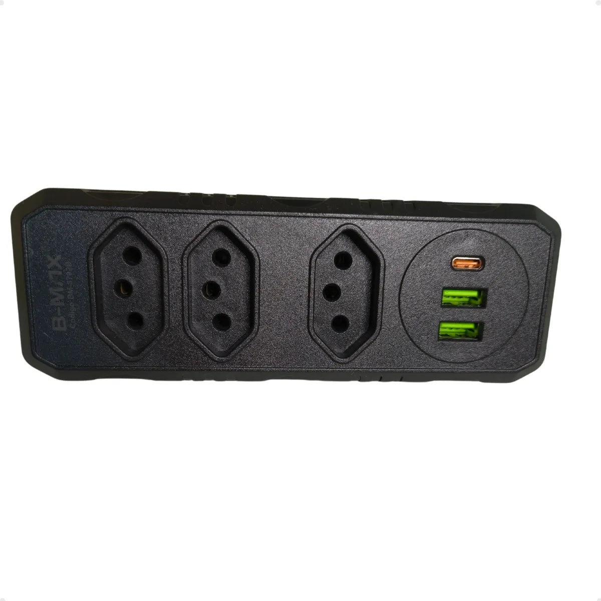 Adaptador Para Tomata 3 Tomadas + 2USB + 1 TIPO-C BMAX 8702B