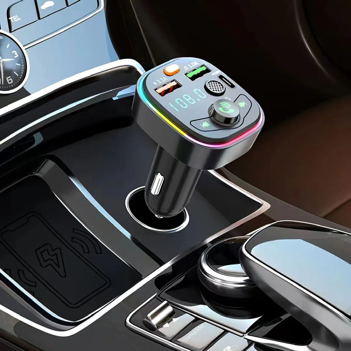 Transmissor FM Bluetooth Com USB+PD Microfone e Painel Altomex AL-2105D