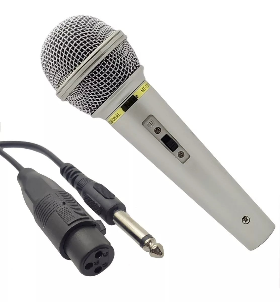 Microfone Dinâmico Tomate Com Fio Igreja Karaoke Bar Cabo MT-1018