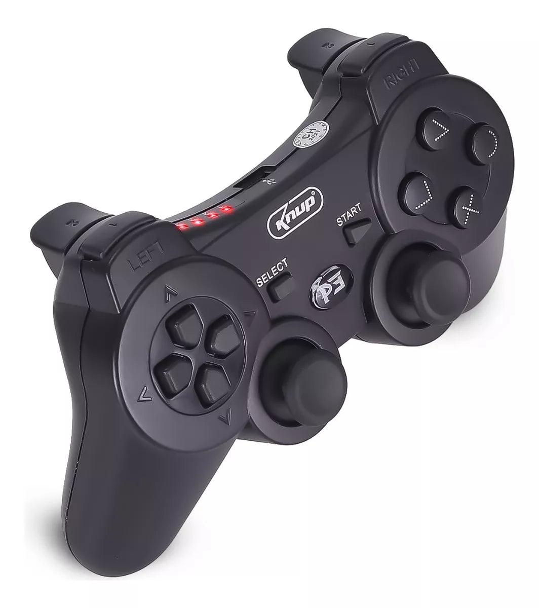 Controle Joystick sem Fio Recarregável para Ps3 e PC Knup - KP-GM006