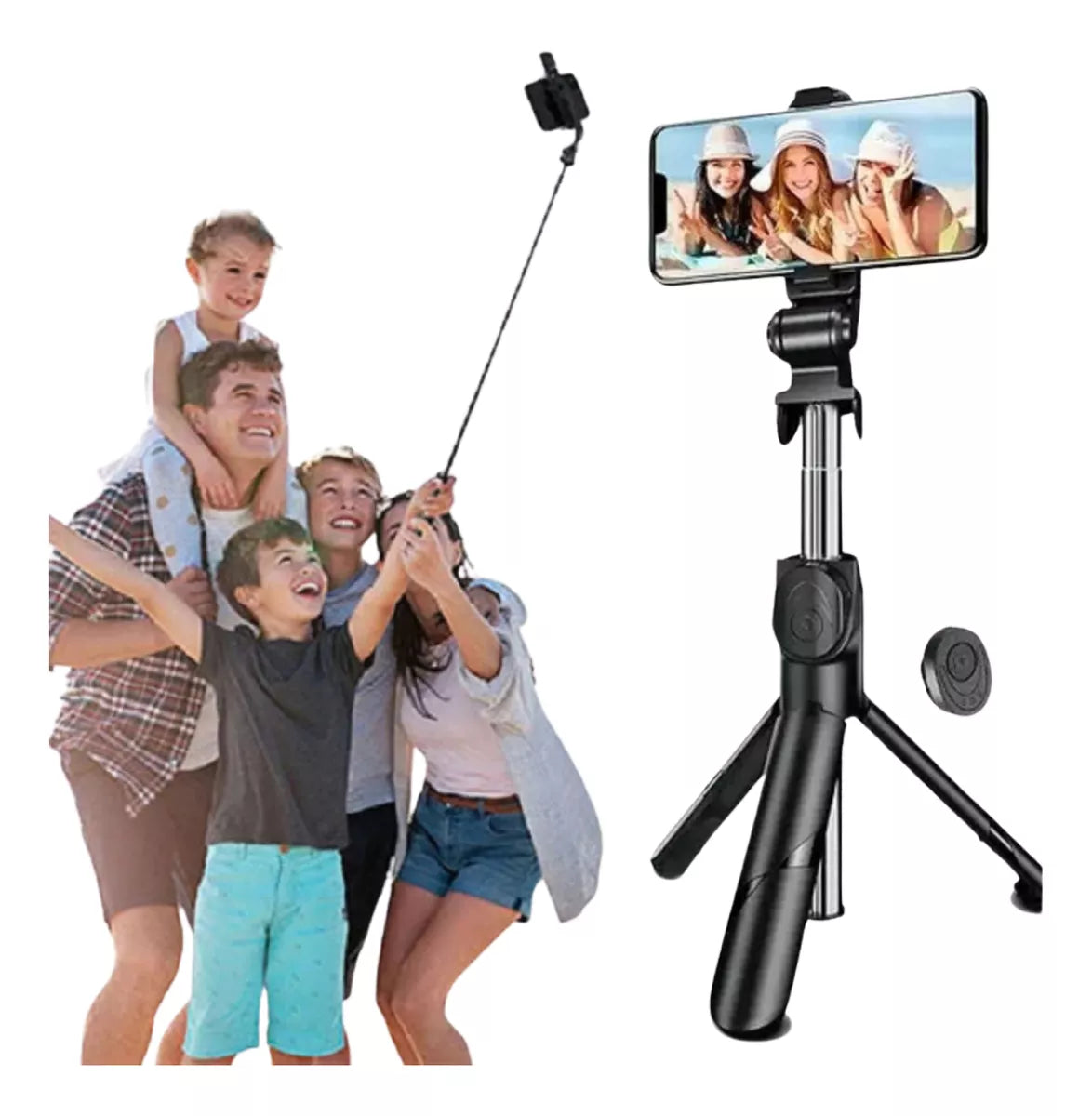 Bastão De Selfie Tripé Com Controle Bluetooth KA ZP119