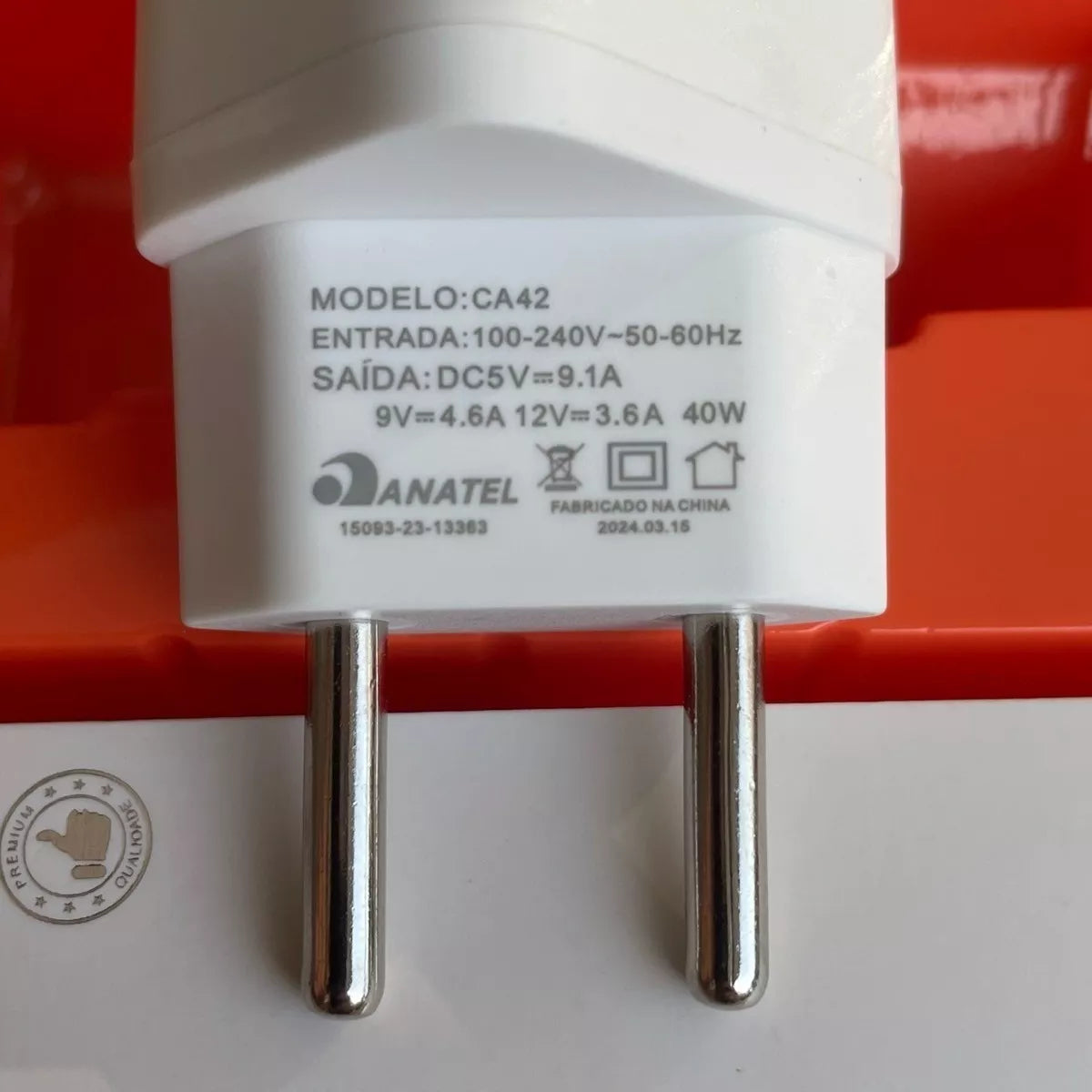 Carregador Turbo 40w Para iPhone ca42-2