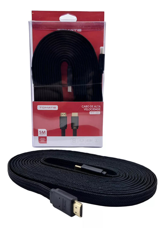Cabo Hdmi 5 Metros 4k Tomate Mhd 4005 Trama De Nylon