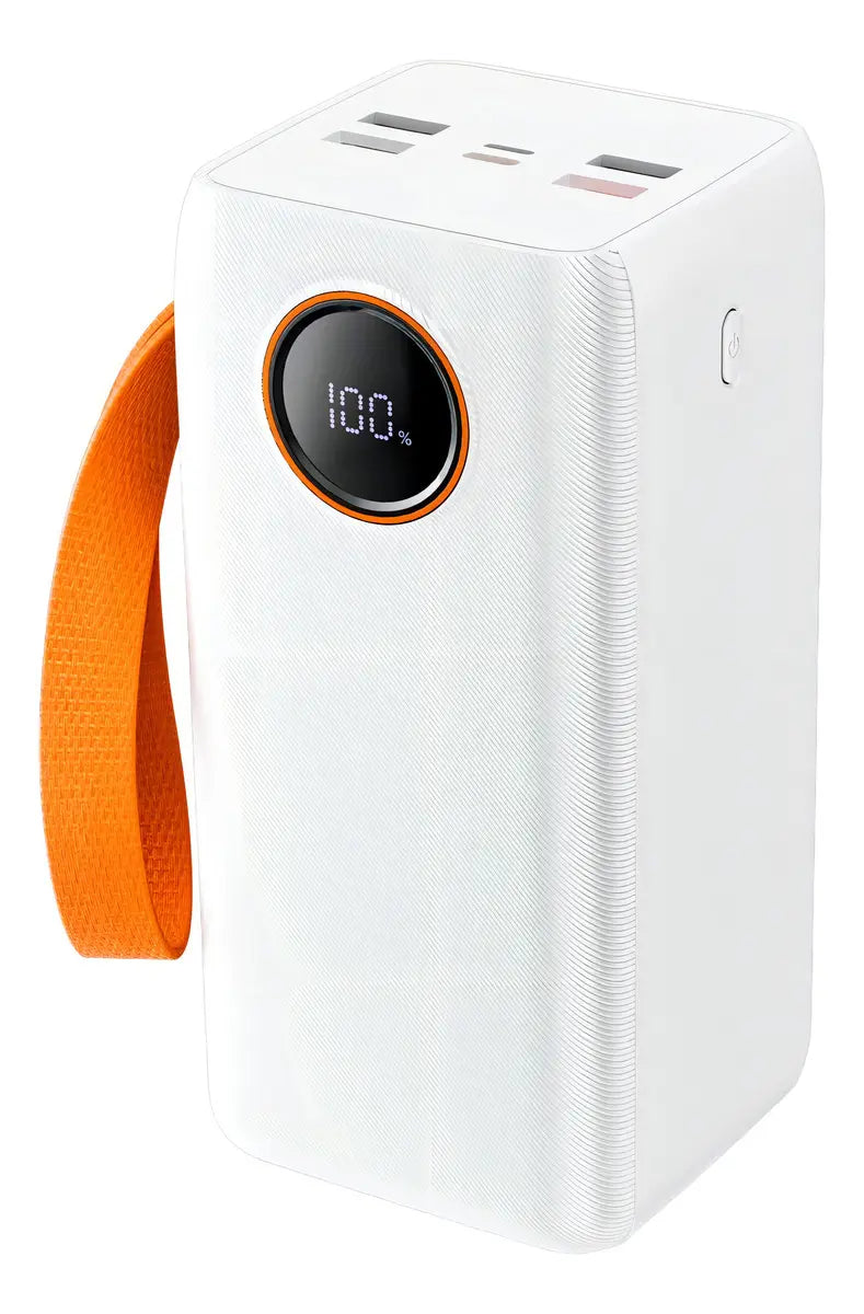 Carregador Portátil 30000mah Power Bank Turbo 22.5w Potente Cor Branco