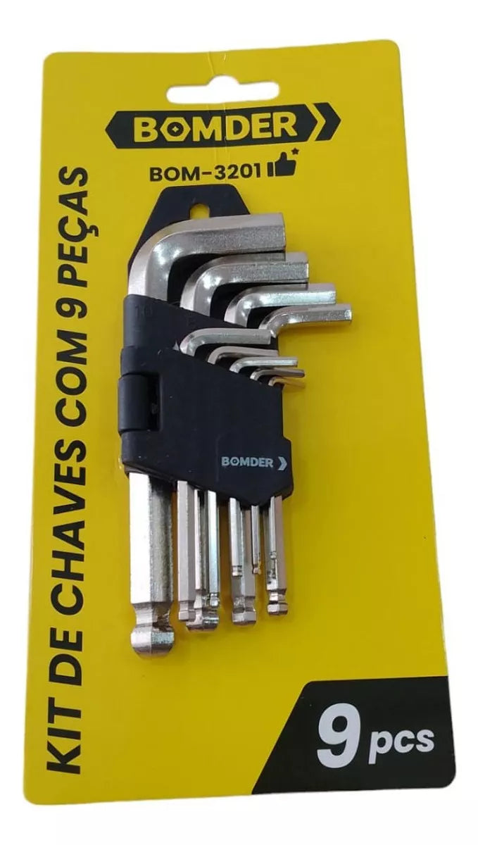 Kit de Chaves Allen Com 9 Peças BOM- 3201